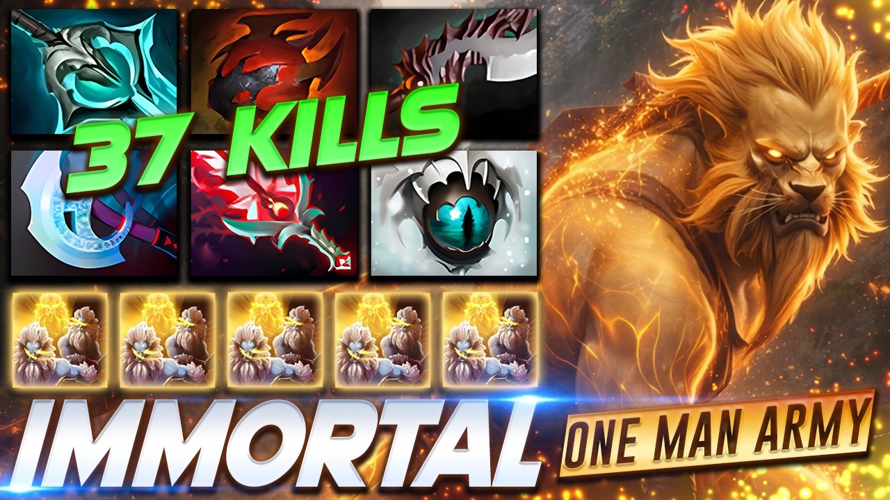 Phantom Lancer 37 KILLS One Man Army - Dota 2 Pro Gameplay [Watch & Learn]
