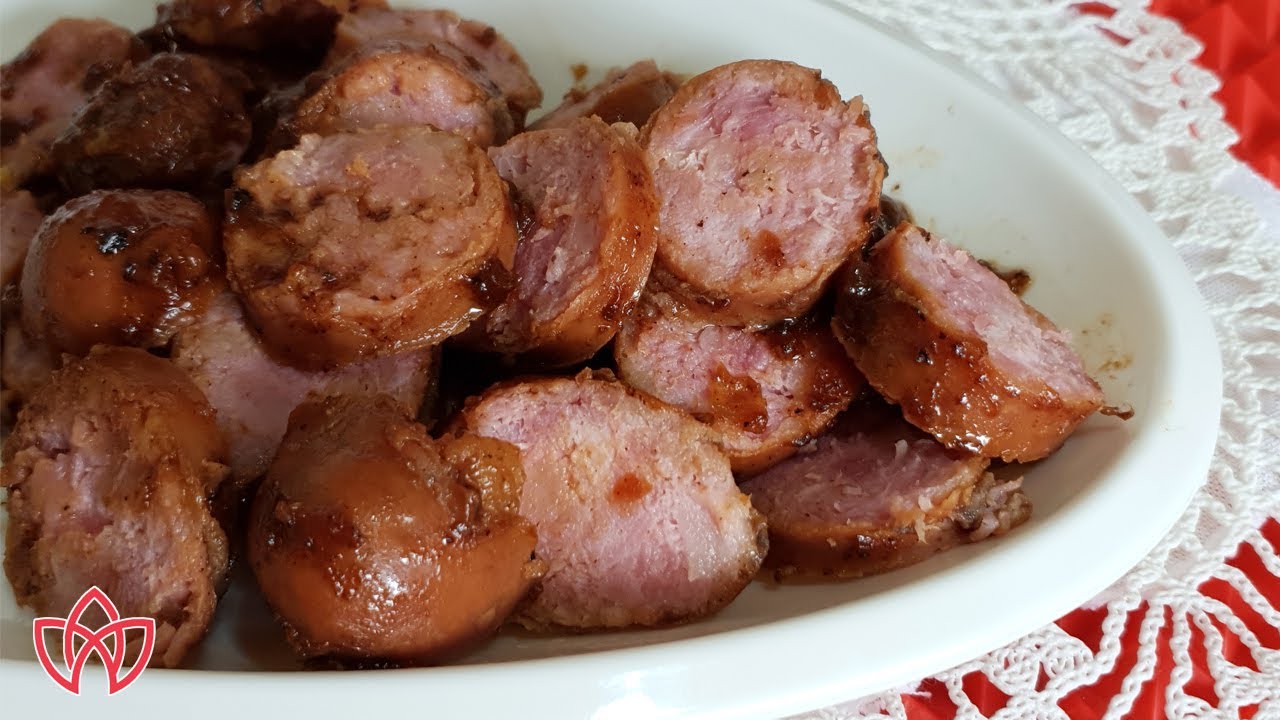 LINGUIÇA ASSADA NA PANELA DE PRESSÃO - Sem água e sem molho - Receita Fácil | Tathi Calicchio