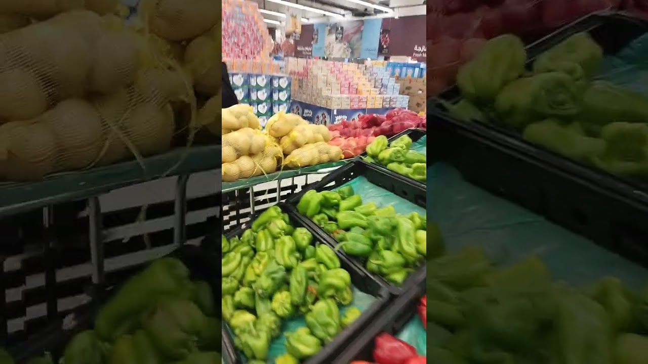 Buying vegetables hyper panda in Riyadh 