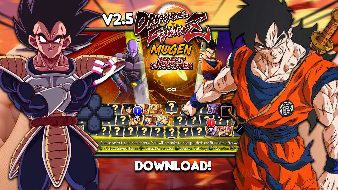 DRAGON BALL FIGHTERZ V2.5 MUGEN PARA CELULAR E PC!