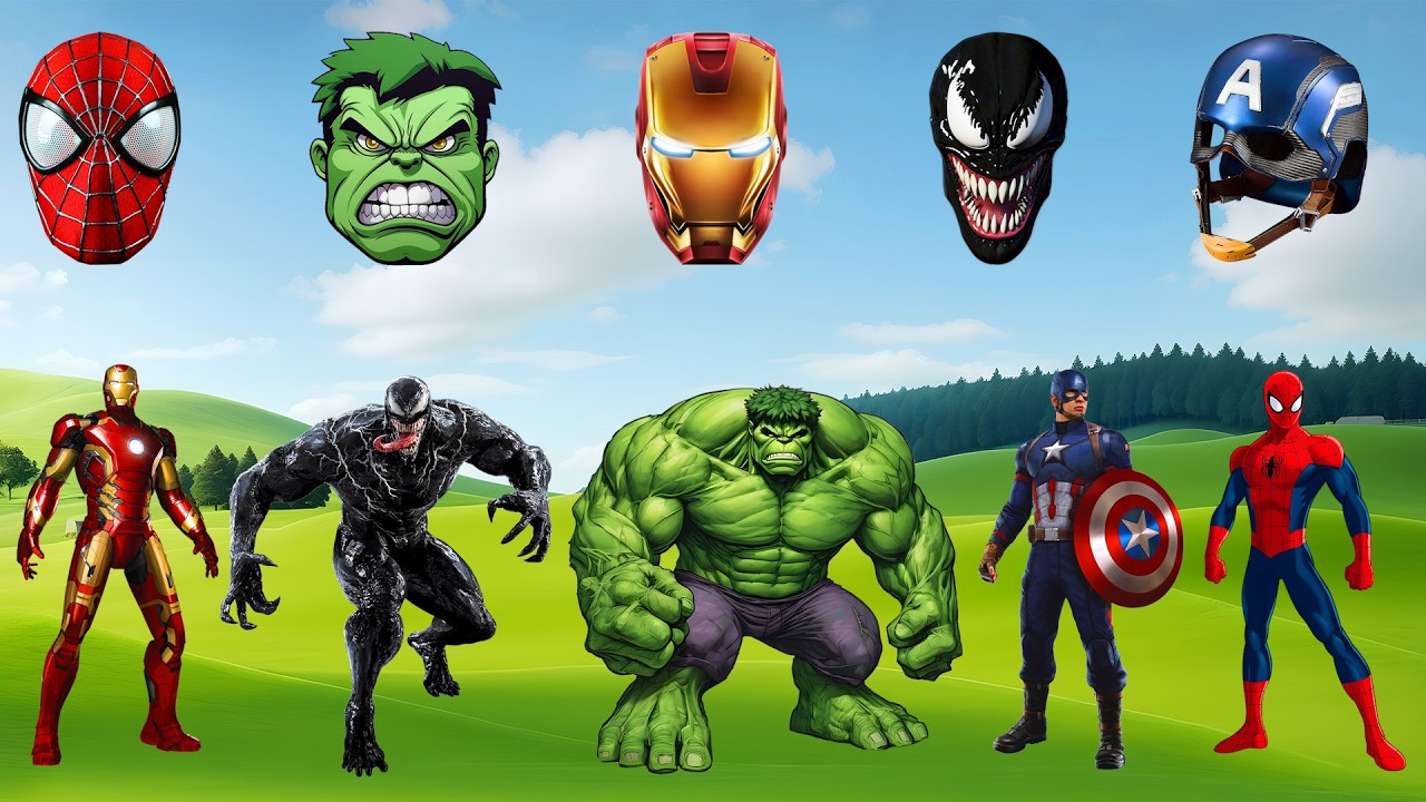 TEBAK GAMBAR TOP SUPERHERO AVENGERS MARVEL | SPIDER-MAN, IRON MAN, HULK, VENOM, CAPTAIN AMERICA