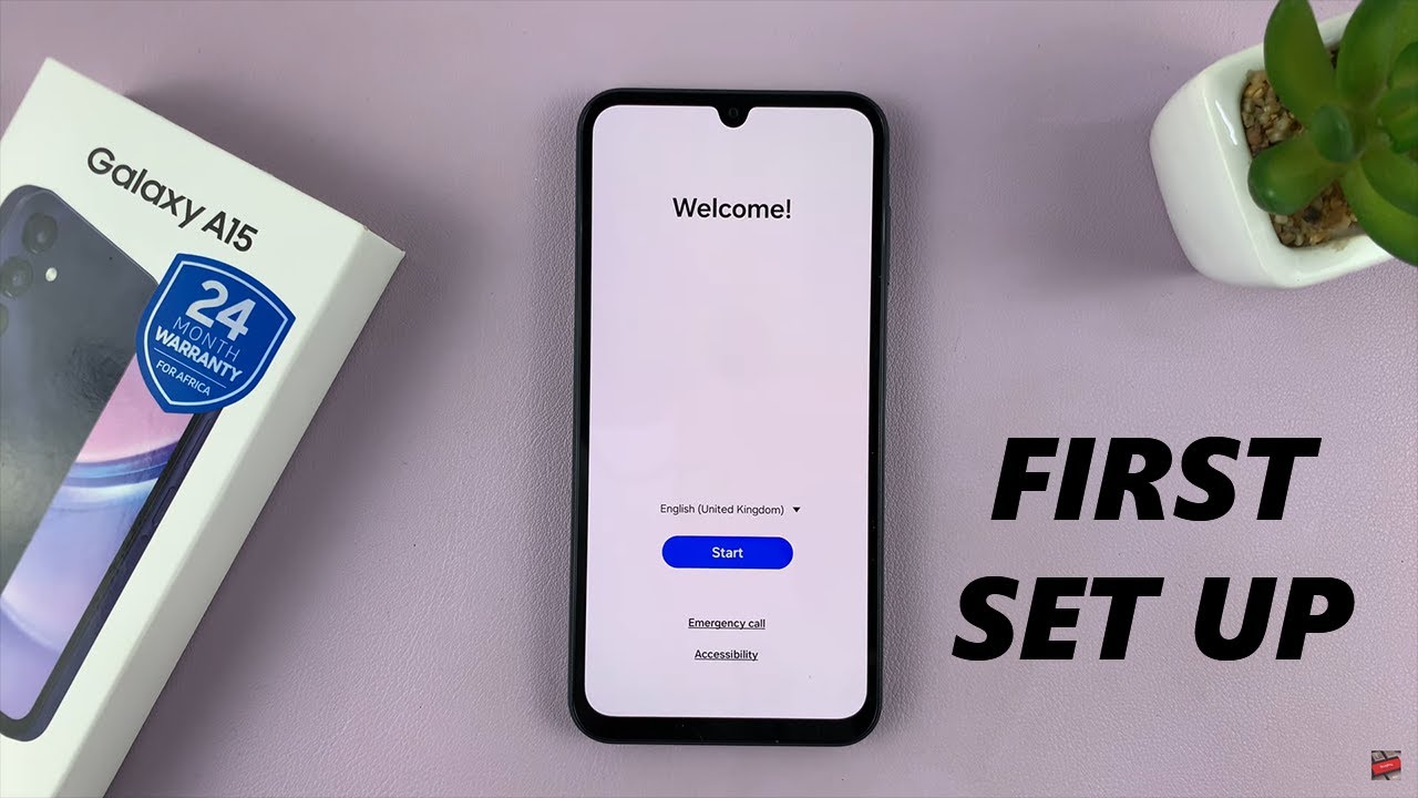 Первая загрузка и настройка Samsung Galaxy A15