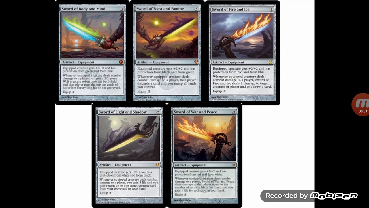 Magic The Gathering Sword Cycle