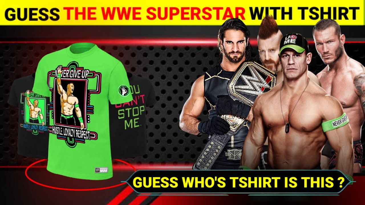 WWE Quiz- Can You Guess | Only True Fans Can Give Answer WWE Superstars With Their T-shirt |