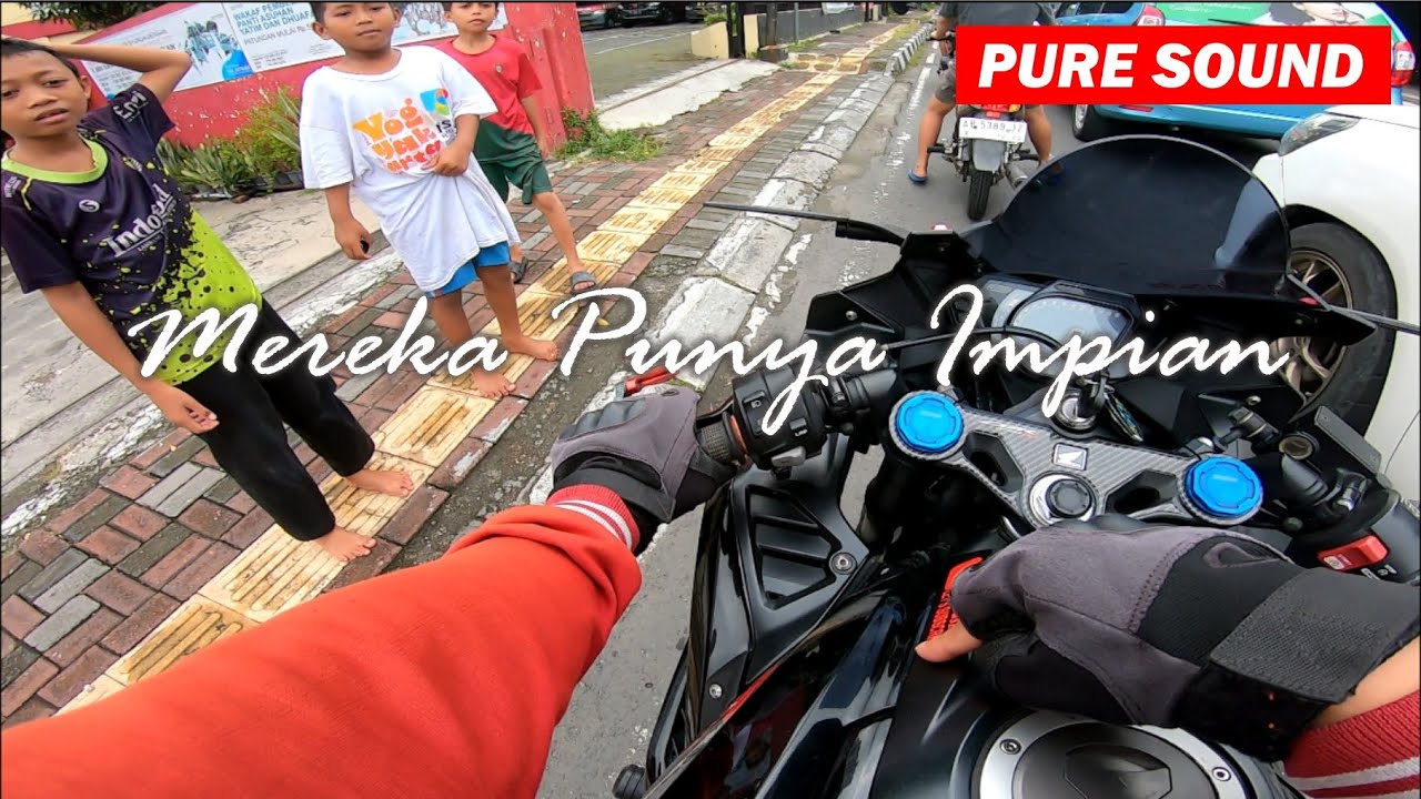 CBR250RR DIKEJAR ANAK PANTI ASUHAN DAN MINTA INI. . . | CBR250RR VLOG PURE SOUND