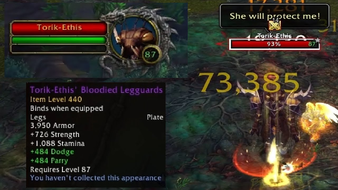 Как получить окровавленные набедренники Торика-Этиса (BoE) в MoP Classic WoW
