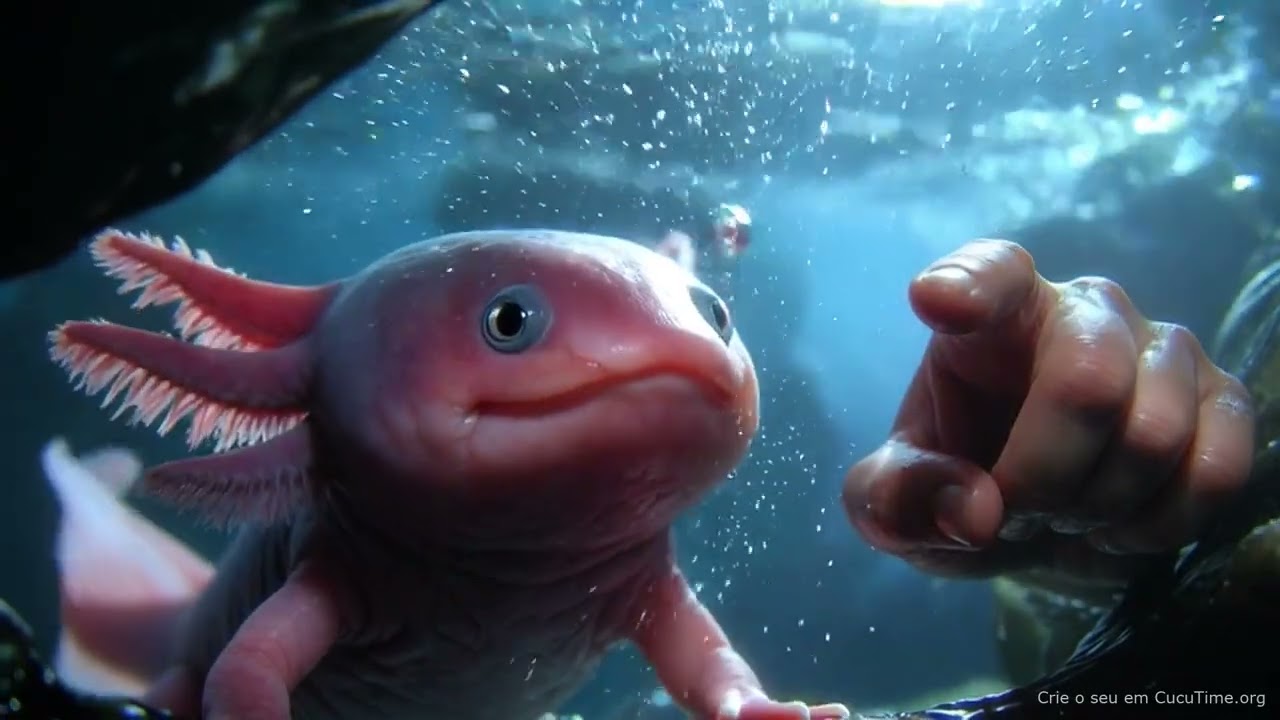 Axel, o Axolote e seu Piano de Bolhas