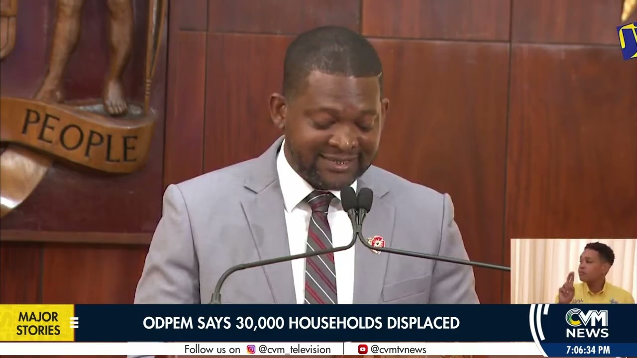 ODPEM Says 30,000 Households Displaced | CVM Television Jamaica