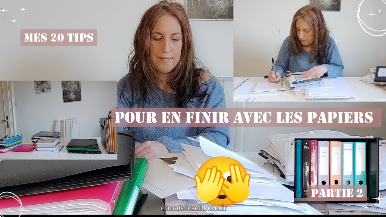 Comment ranger ses papiers | La suite 📂 Astuces + bienfaits + bonus charge mentale !
