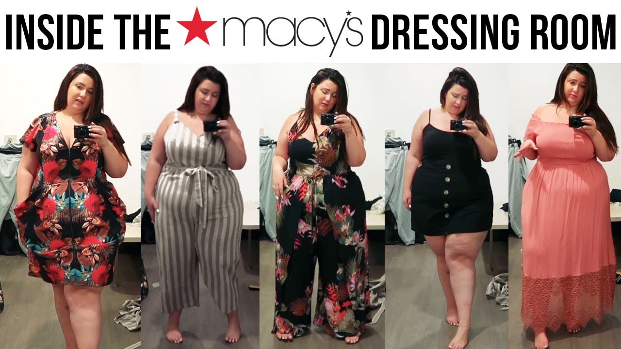 INSIDE THE DRESSING ROOM CITY CHIC AT MACYS | PLUS SIZE FASHION TRY ON | Sometimes Glam