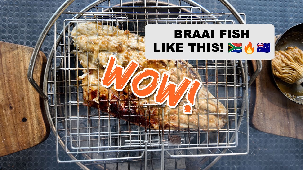 Aussie Barramundi Braai with Roosterkoek & Beetroot Salad