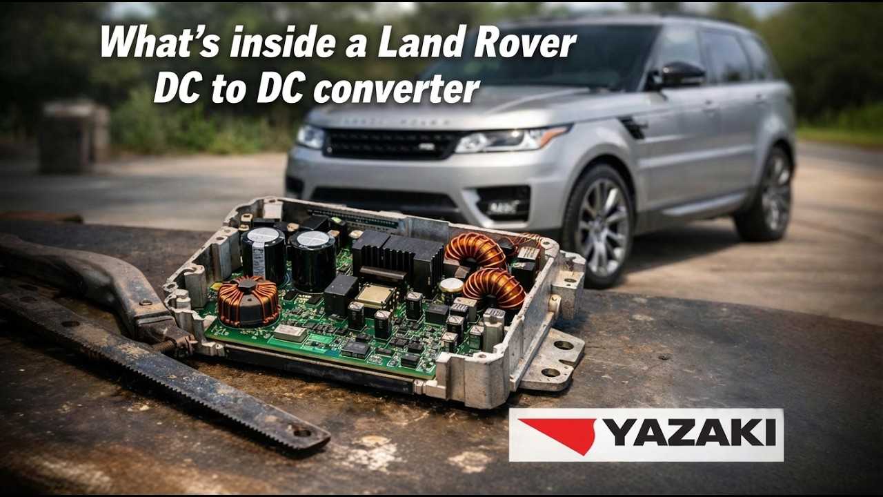 Что находится внутри преобразователя постоянного тока Land Rover MHEV 48v Yazaki — можно ли его о...