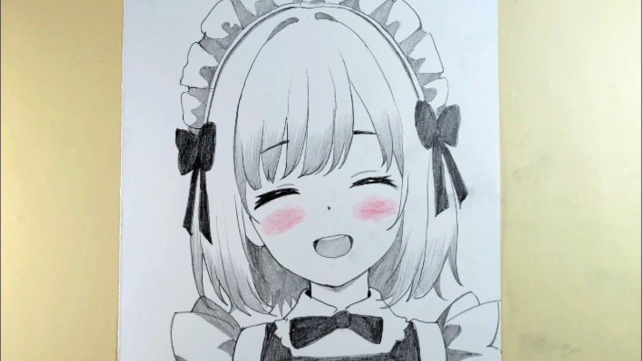 Cute Anime Girl Drawing ✨ || Easy and step by step 