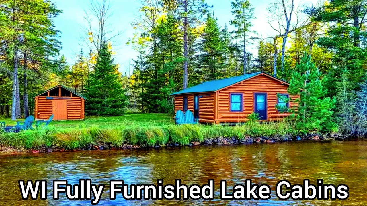 Wisconsin Waterfront Property For Sale | Lakefront Log Cabins For Sale | 2+ acres | Lakefront Homes