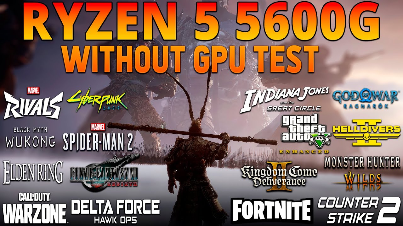 Ryzen 5 5600G Vega 7 Gaming Test - 18 Games Benchmarked (1366x768) - Still Relevant in 2025?