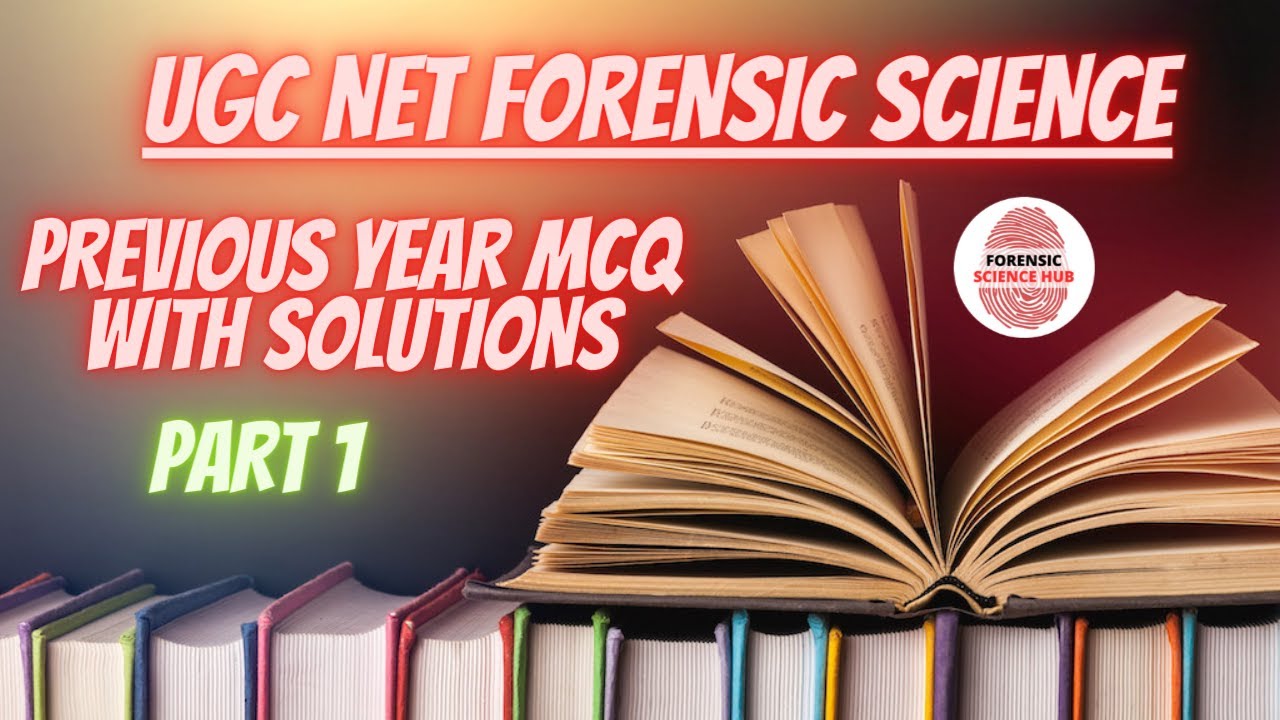 UGC NET forensic science previous year question paper | Solved paper Part 1