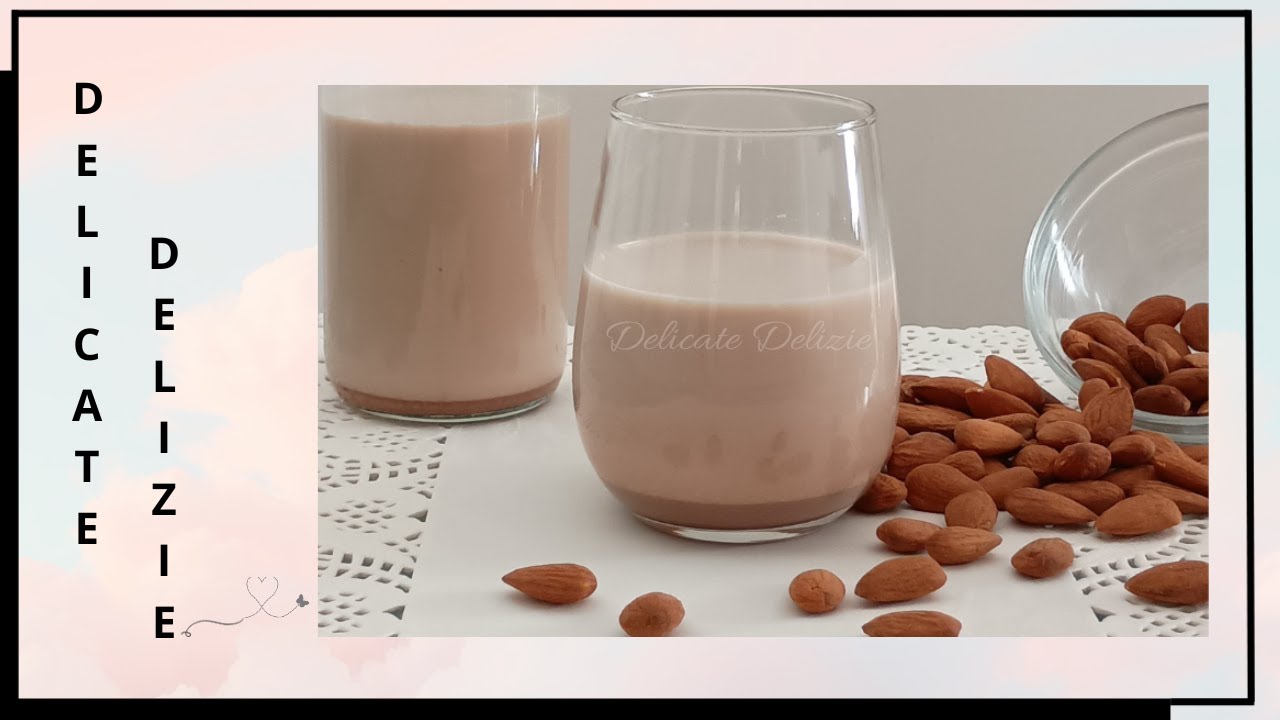 Latte di mandorle fatto in casa senza ammollo pronto in 5 minuti (ricetta facile e veloce)