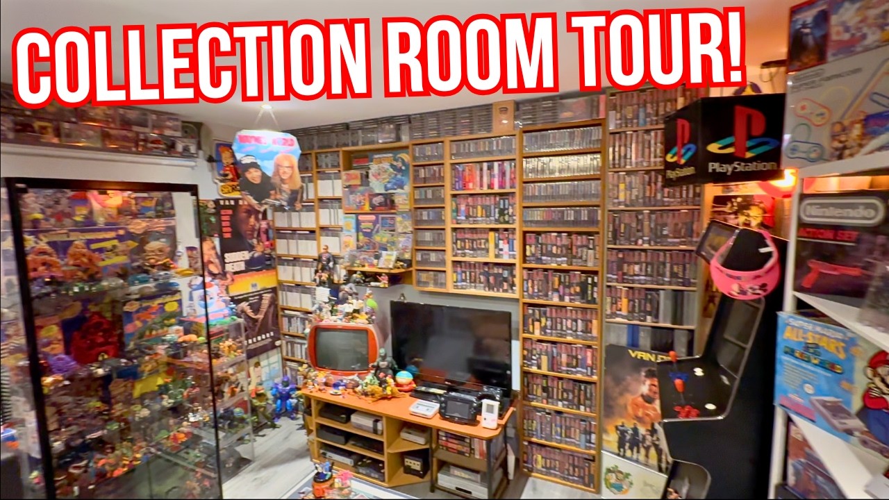 A DECADE OF COLLECTING ROOM TOUR 2025! Mighty Max, Nintendo, Sega, TMNT Collections!