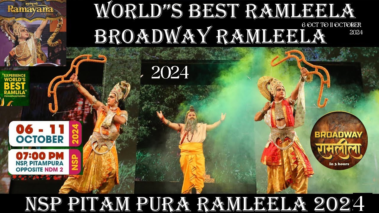NSP RAMLEELA 2024 I BROADWAY RAMLEELA I DELHI RAMLILA I 3D GRAPHIC RAMLEELA .SAMPOORAN RAMAYAN NSP