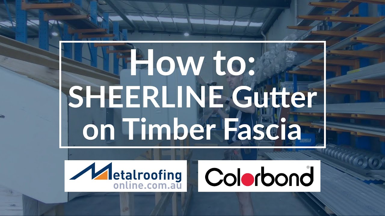 Как нанести водосточную трубу COLORBOND® Gutter Sheerline на деревянную фасцию