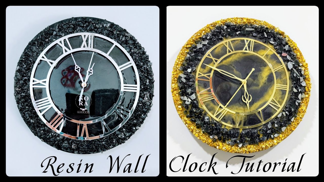 How To Make Clock With Resin/ 2 Simple and Beautiful Resin Wall Clock Tutorial