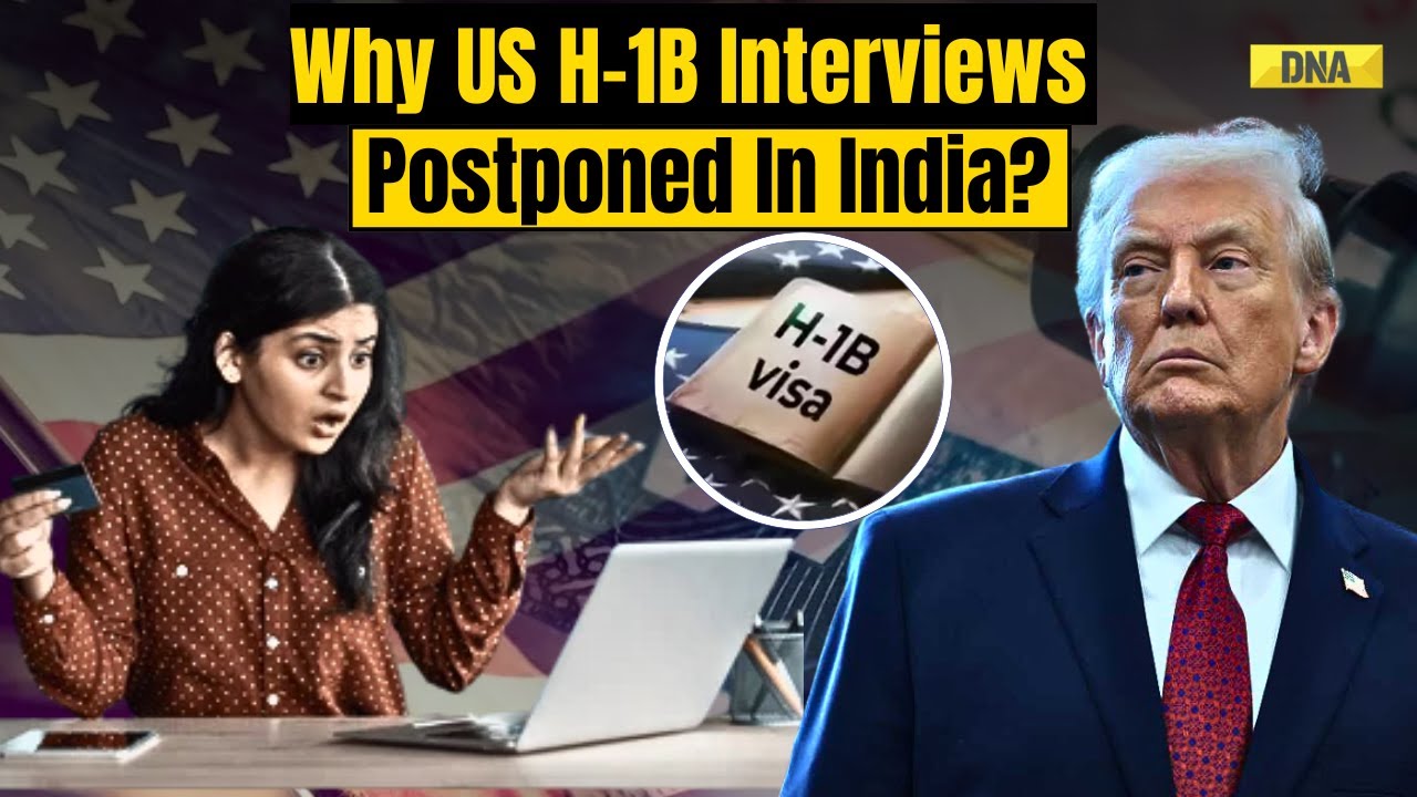 US H-1B Visa News: H-1B Interviews In India Postponed To October 2026 Amid Crisis | Trump News