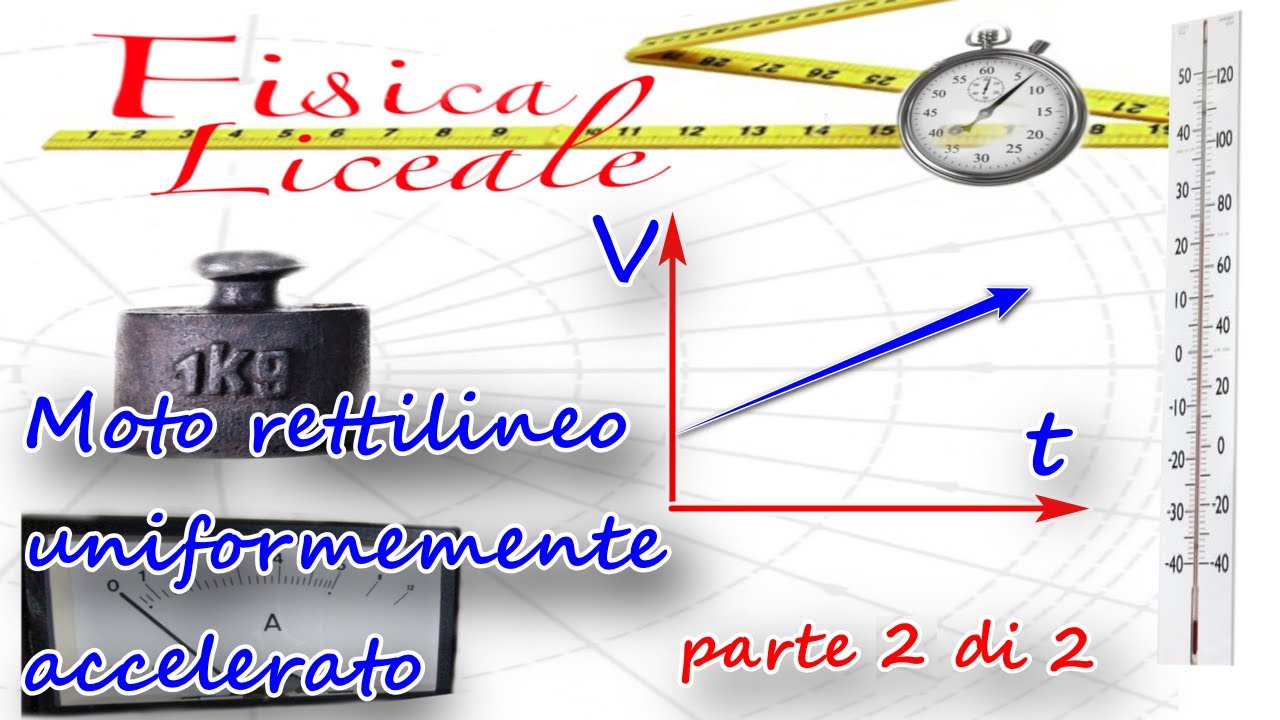 Moto rettilineo uniformemente accelerato: teoria ed esercizi (parte 2 di 2).