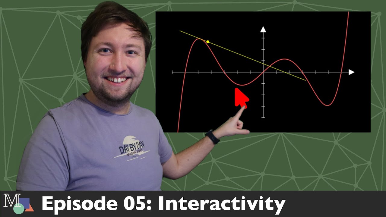 Manim Tutorial Series E05: Interactivity | Mathematical Animations WITH EASE