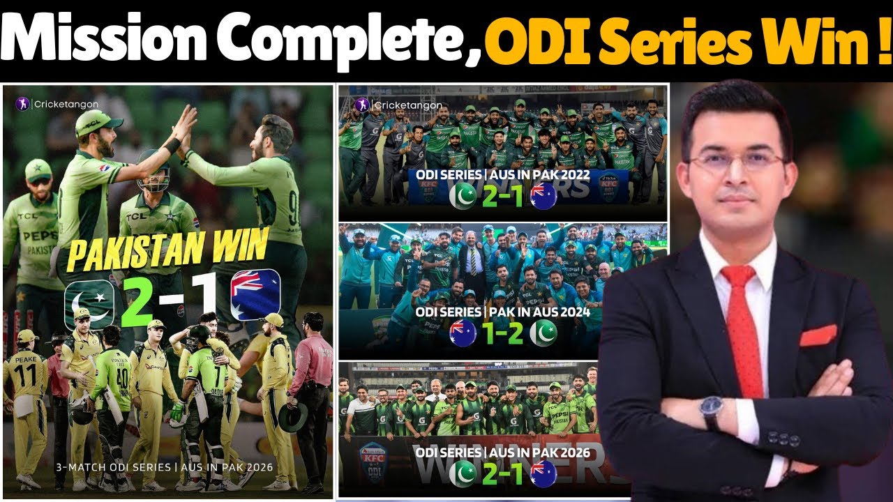 Pakistan vs Australia 3rd ODI Match Full Highlights , Pakistan Historical Series Won Against Aus !