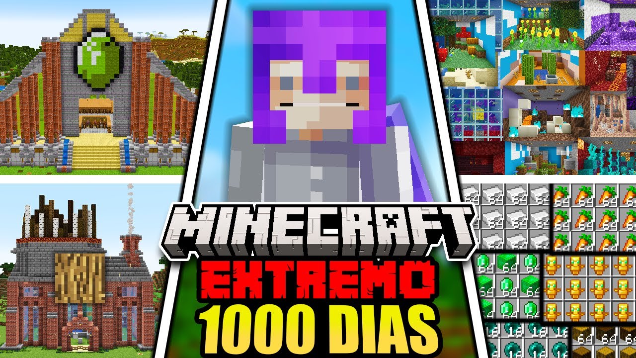 Sobreviv&iacute; 1000 D&Iacute;AS en Minecraft Hardcore [PEL&Iacute;CULA COMPLETA]