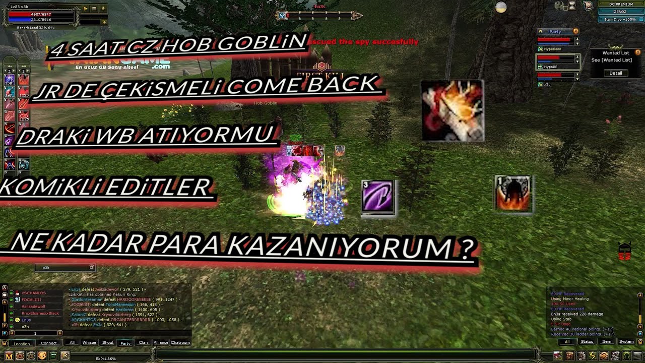 Zero Günlükleri #15 I 4 SAAT CZ HOB GOBLİN I DRAKİ I JR I NE KADAR PARA KAZANIYORUM  ?