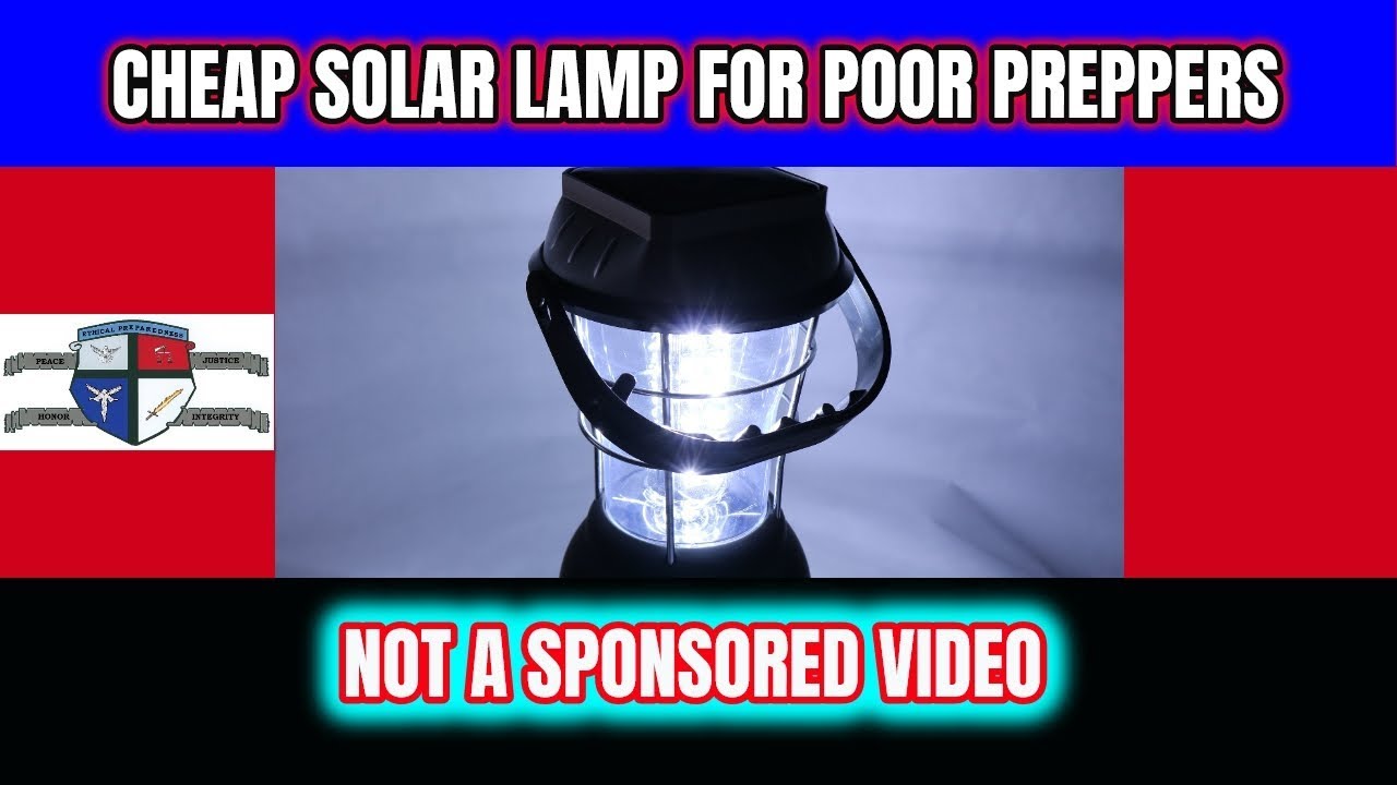 Lighting for SHTF - How the Poor Prepper Can Have RENEWABLE Light