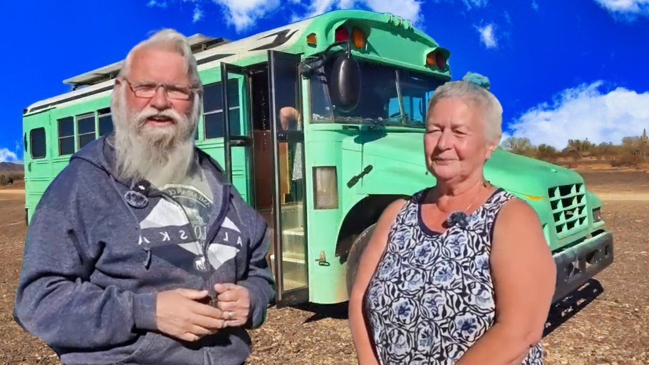 Living COMFORTABLY on $1,300/Month SOCIAL SECURITY — In a SCHOOL BUS?!