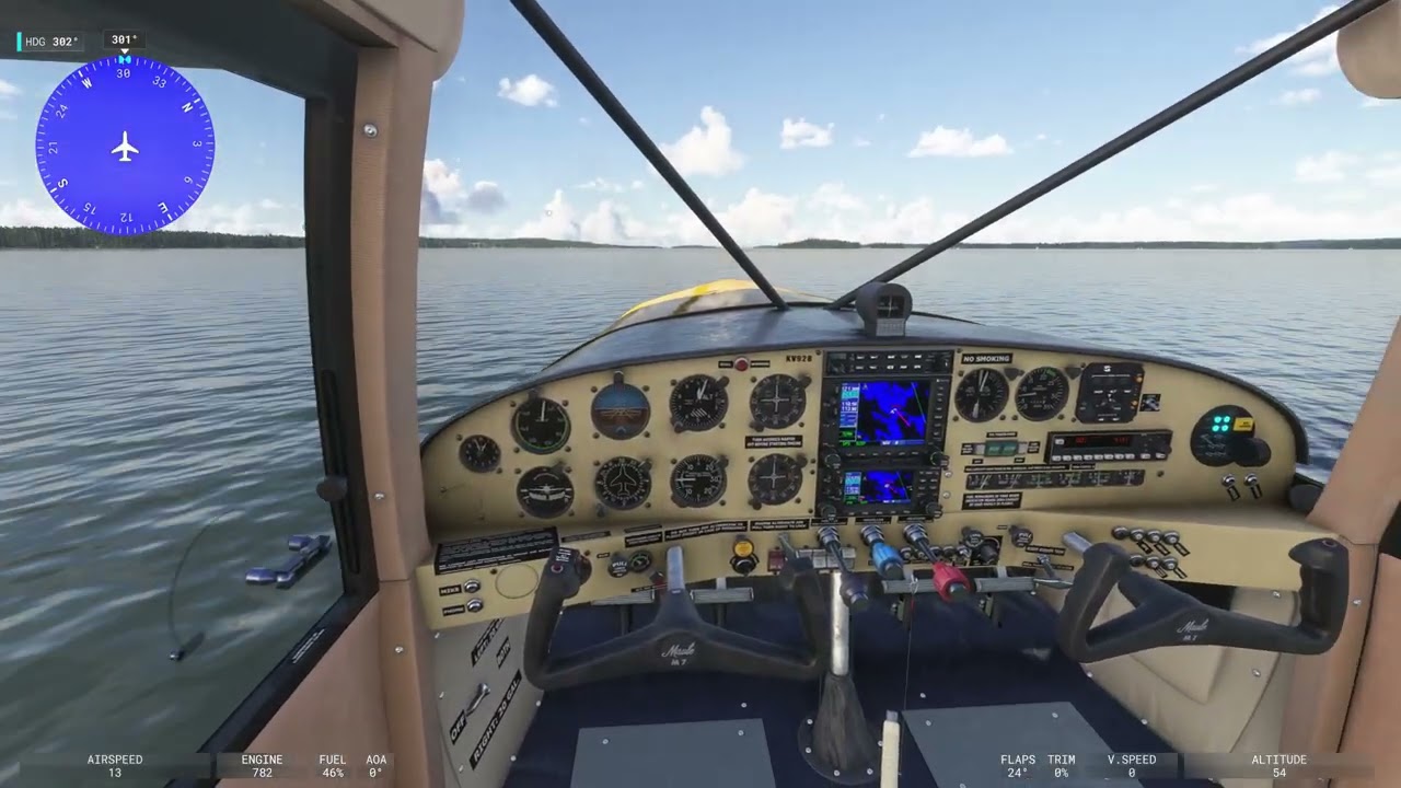 Flight Hameenkyro - Ikaalinen (Finland), Maule Air M7, MSFS24, Pilot Peku.