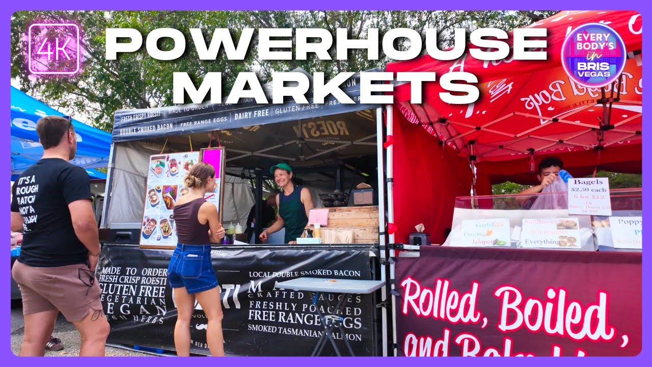 New Farm Walking Tour・Powerhouse Farmers Market・Brisbane Walks・4K/60fps
