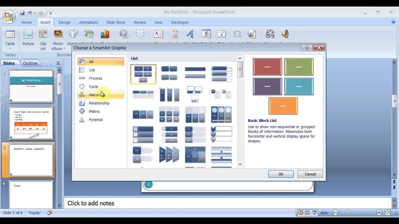 Microsoft PowerPoint 2007 pt 2 (Exam prep, Action buttons & more)