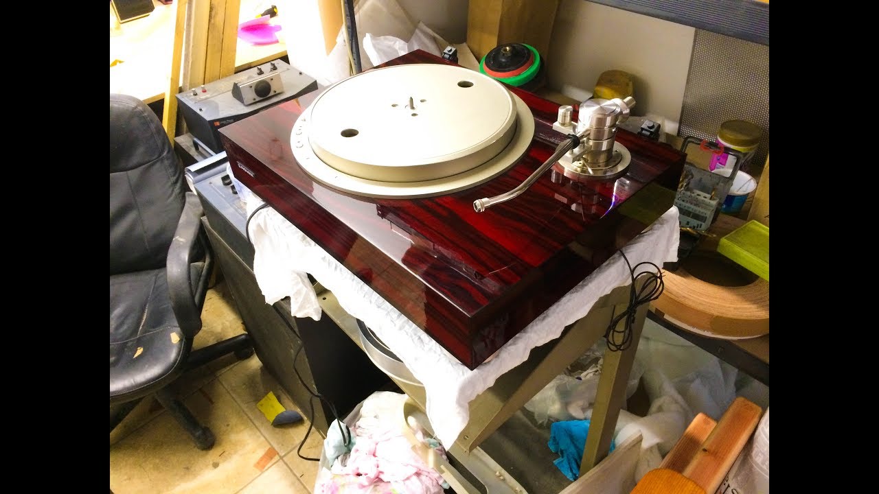 Поврежденный лак ,и его реставрация , проигрыватель Pioneer/Clear coat restoration turntable Pioneer