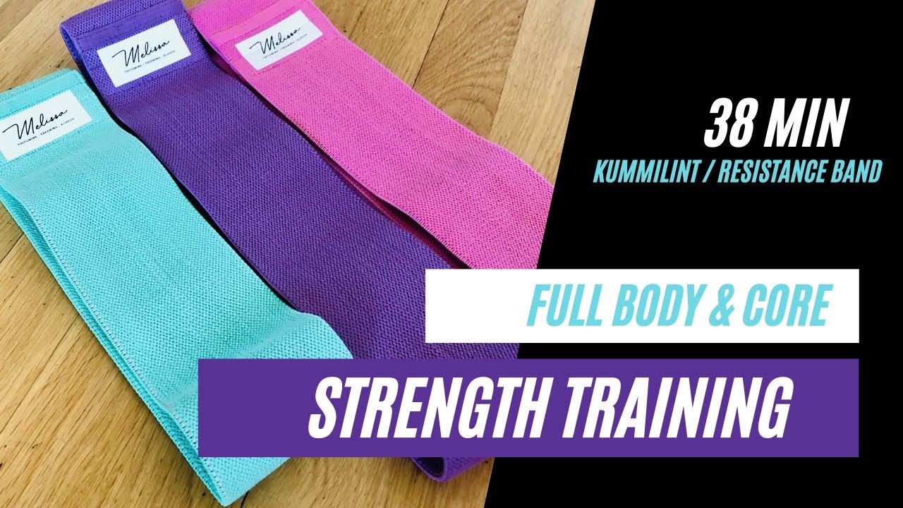 ☑️ KOGU KEHA & KERE JÕUTREENING KUMMILINDIGA | FULL BODY & CORE WORKOUT WITH RESISTANCE BAND ☑️