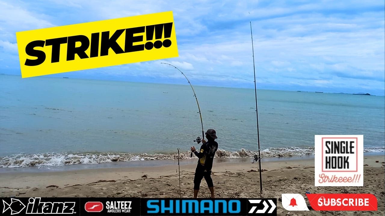 Memancing Surfcasting Di Pantai Punggai, Pengerang, Johor | May 2023
