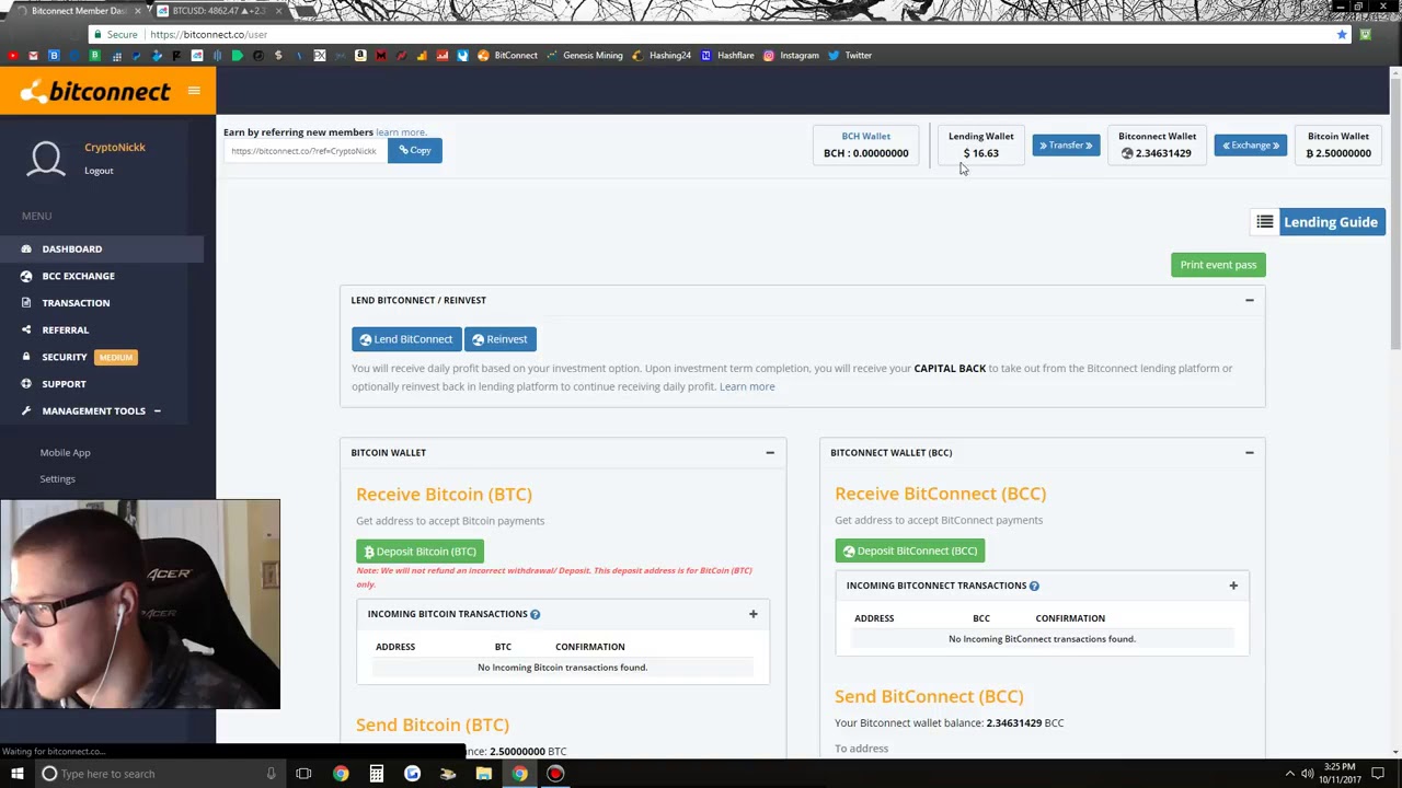My First $10 000 Loan With Bitconnect Passive Income 10k LOAN