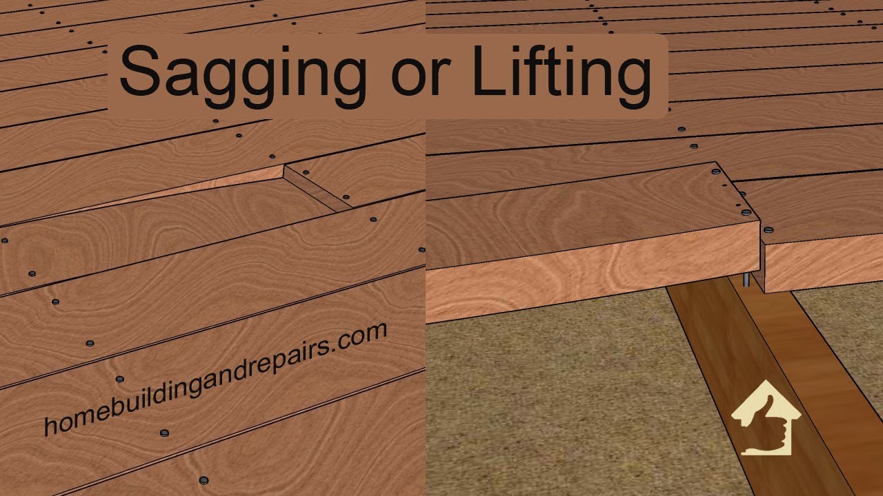 How To Fix Rising or Sinking Wood Decking At Breaks Between Boards