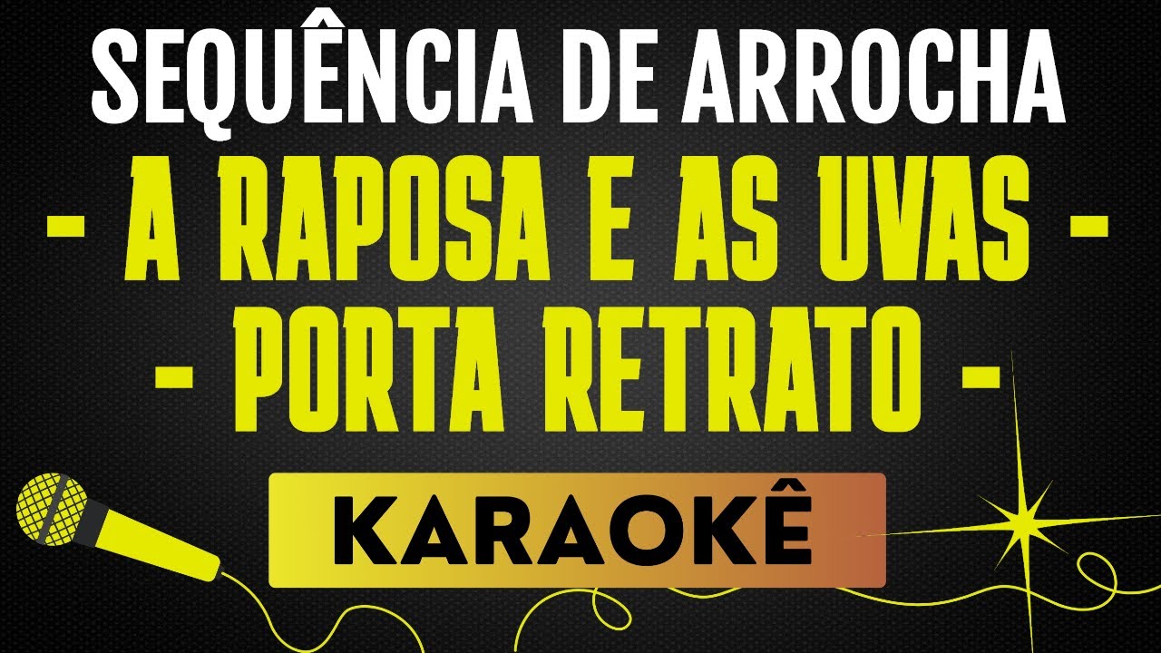 A RAPOSA E AS UVAS⧸PORTA RETRATO - SEQUÊNCIA DE ARROCHA | KARAOKÊ SEM VOCAL / PLAYBACK COM LETRA
