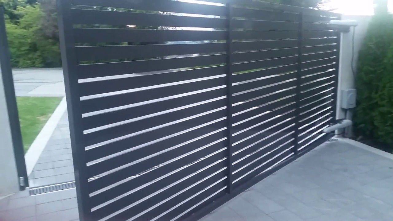 Single Swing Driveway Gate Opener - NICE WINGO4024 & CISA Electric Lock in BC, Canada by Royal Gates