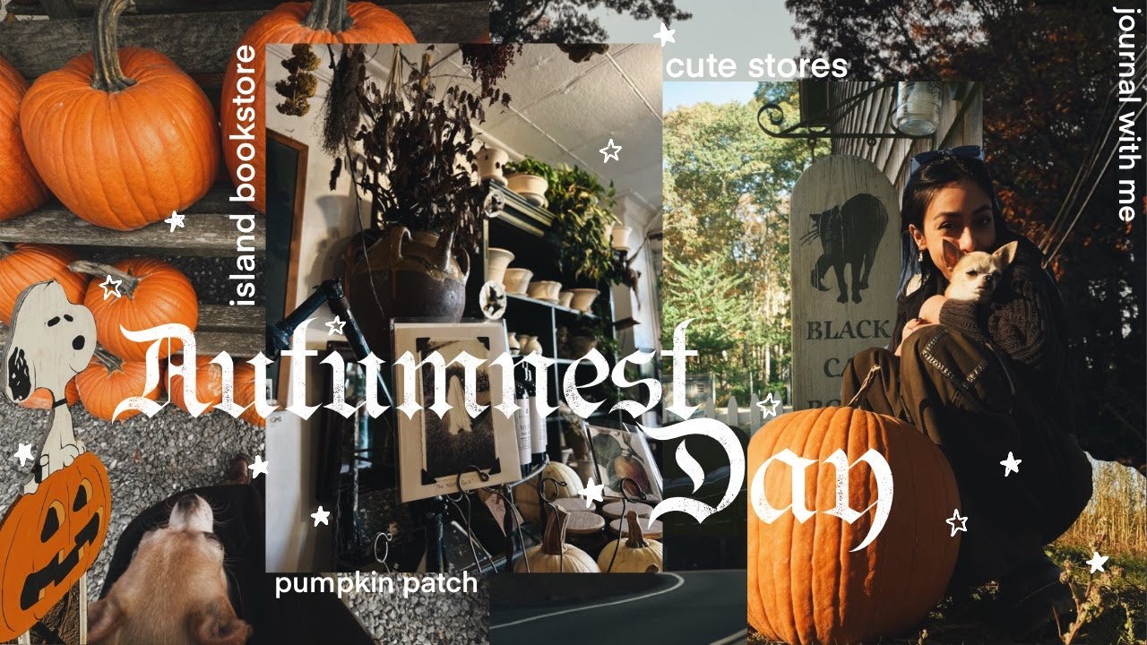 autumn day trip 🍁 shopping, pumpkins, journaling 🎃 no.037