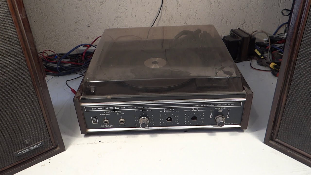 TOCADISCOS TURNTABLE RANSER KE-201 ARGENTINA 1970 RESTAURACION