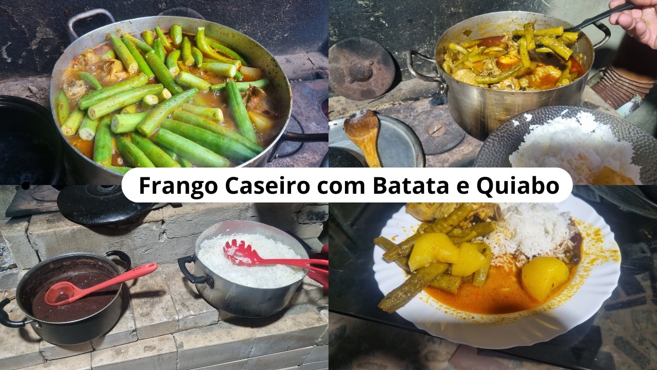 Olha Esse Frango no Fogão a Lenha