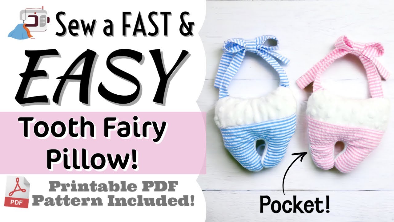 🦷 Easy Tooth Fairy Pillow Sewing Tutorial | Pocket Pillow (+ Printable Letter from the Tooth Fairy!)