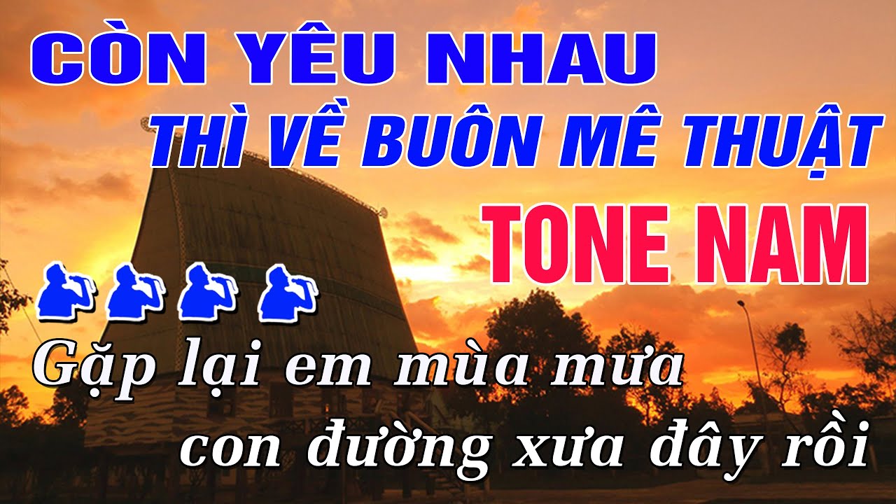 Còn Thương Nhau Thì Về Buôn Mê Thuột Karaoke Tone Nam Nhạc Sống Disco(Đô trưởng)| Trung Hiếu Karaoke