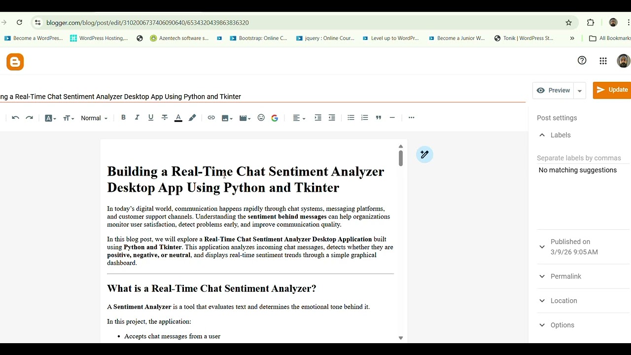 GaganData Solutions Real-Time Chat Sentiment Analyzer destop App