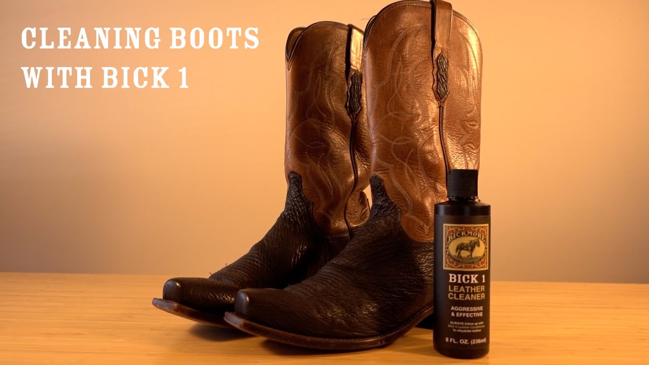 Cleaning Leather Boots With Bickmore Bick 1